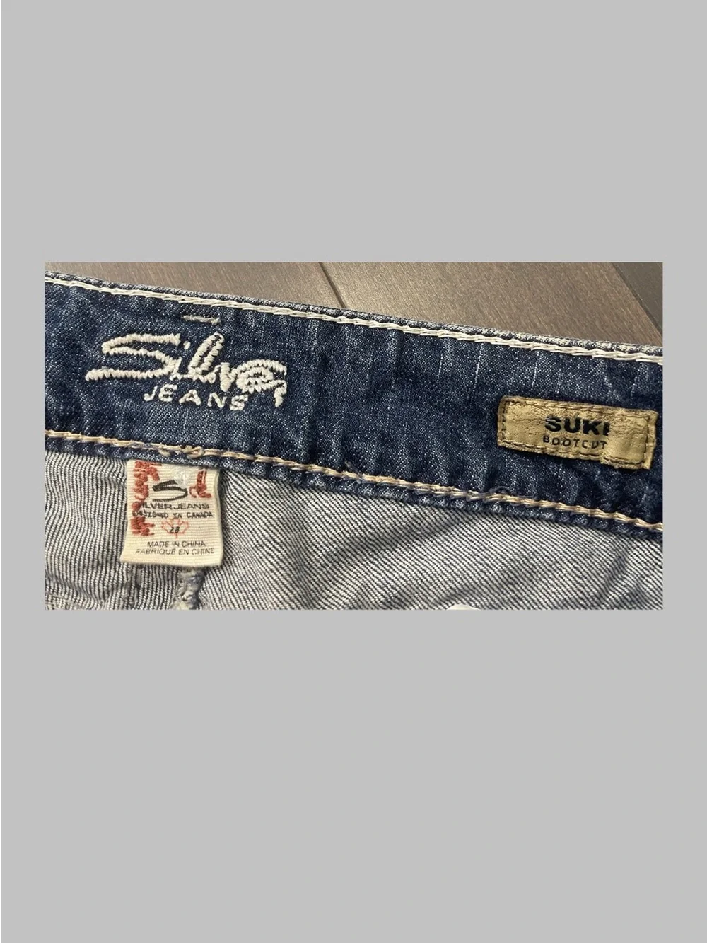 Silver Jeans Women's Washed Blue Flare Denim - Picture 2 of 3